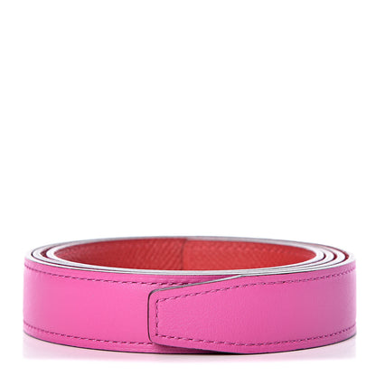 Hermes Swift Epsom 24mm Belt Strap 90 Magnolia Rouge Casaque 1 of 8