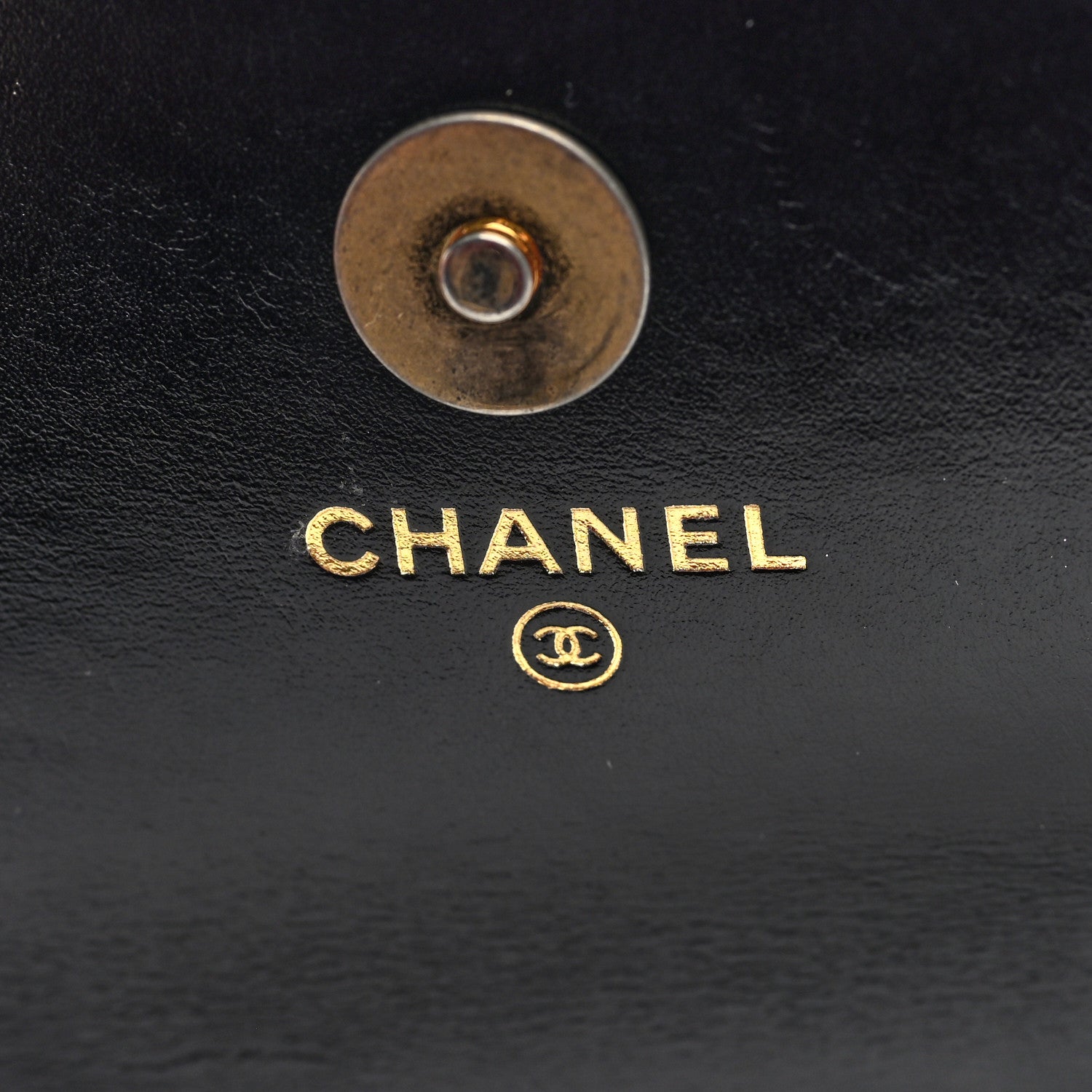 Chanel Shiny Calfskin Quilted Top Handle Flap Phone Holder With Chain Black 6 of 10