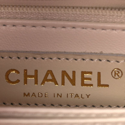 Chanel Caviar Quilted Mini Coco Handle Flap White 7 of 11