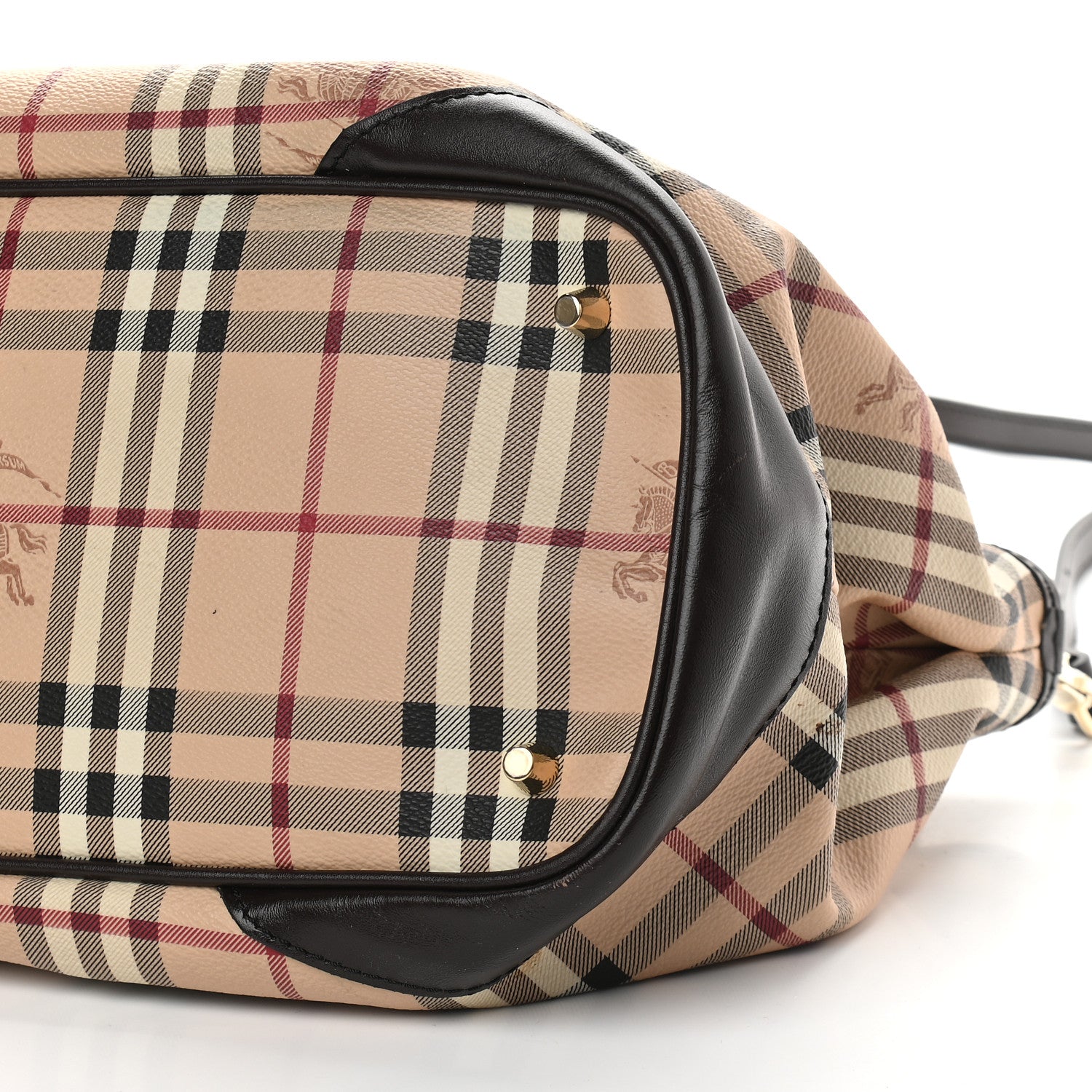 Burberry Haymarket Check Tote Chocolate 9 of 9