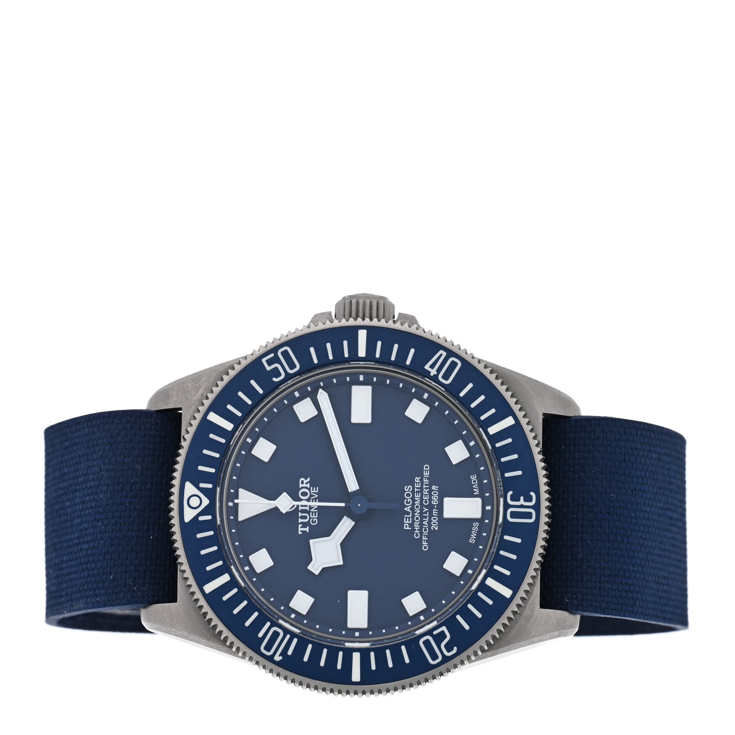 TUDOR Titanium Fabric 42mm Pelagos Automatic Watch Blue 25707B 2 of 5