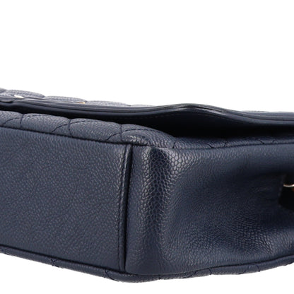 Chanel Caviar Quilted Medium CC Filigree Flap Navy 10 of 10