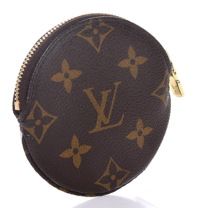 Louis Vuitton Monogram 2016 Christmas Animation Round Coin Purse Rouge 3 of 8