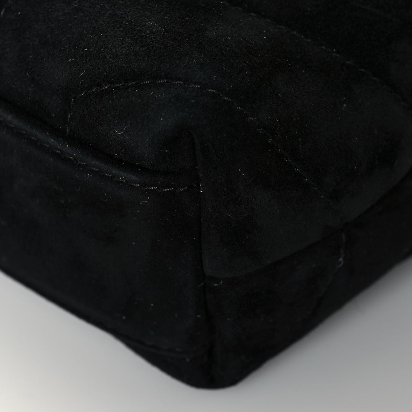 Suede Y Quilted Monogram Toy Loulou Crossbody Bag Black