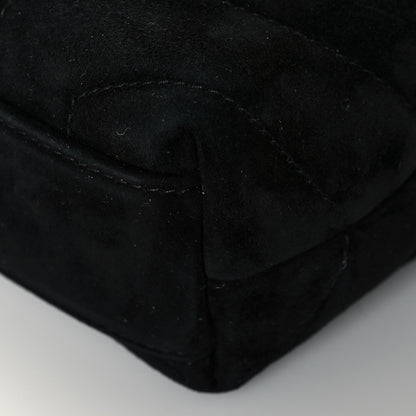 Saint Laurent Suede Y Quilted Monogram Toy Loulou Crossbody Bag Black 10 of 14