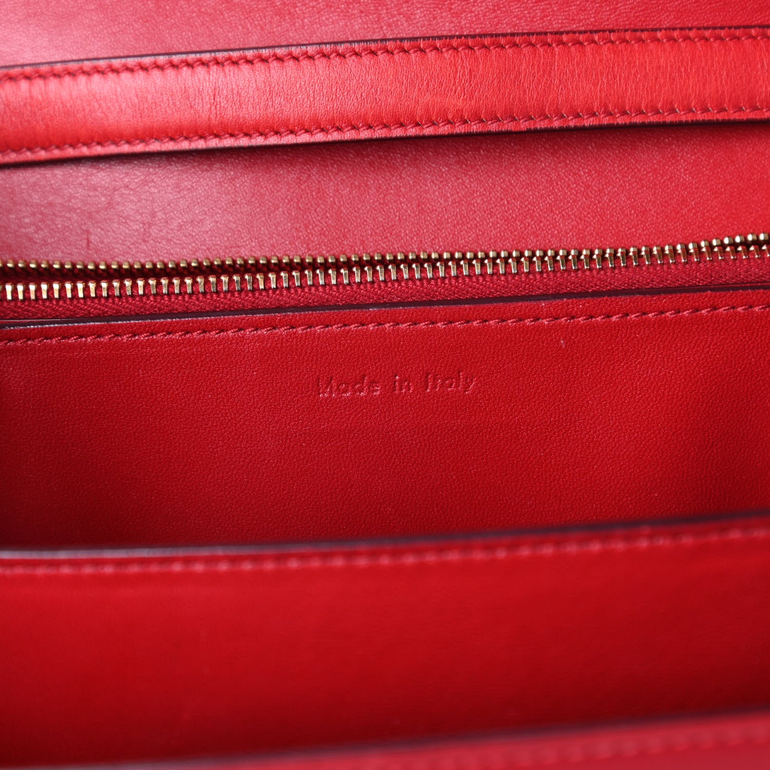 Celine Box Calfskin Medium Classic Box Flap Bag Red 8 of 11