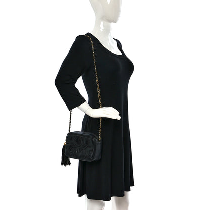 Chanel Lambskin CC Tassel Camera Case Black 2 of 11