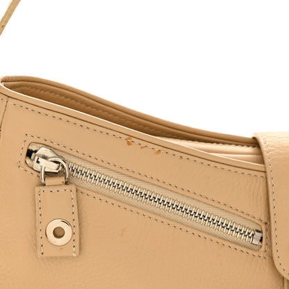 Christian Dior Calfskin Logo Charm Shoulder Bag Beige 12 of 14