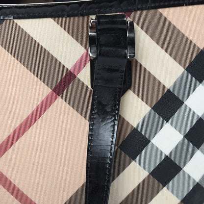 Burberry Nova Check Small Nickie Tote Black 17 of 21