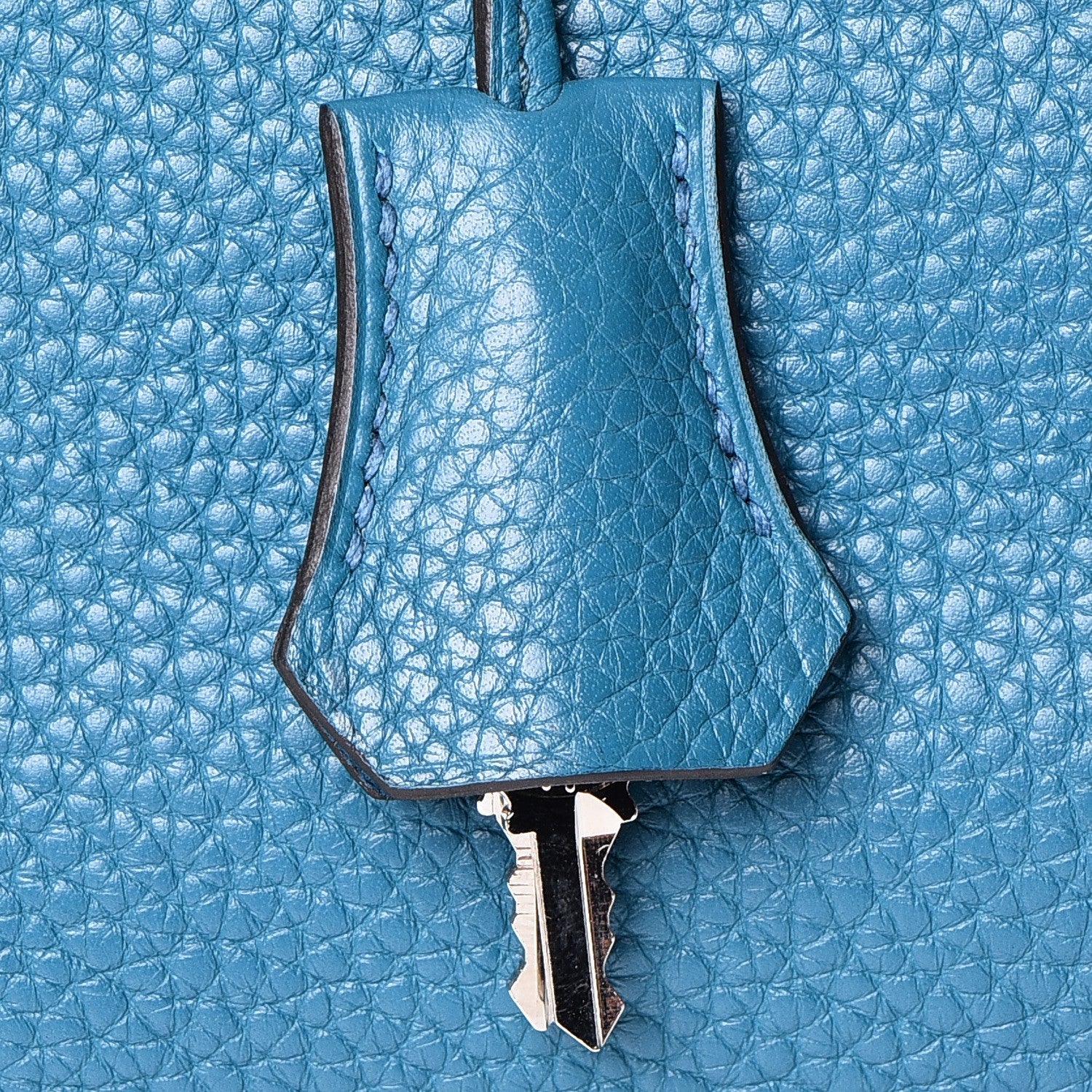 Hermes Taurillon Clemence Birkin 35 Bleu Izmir 28 of 42