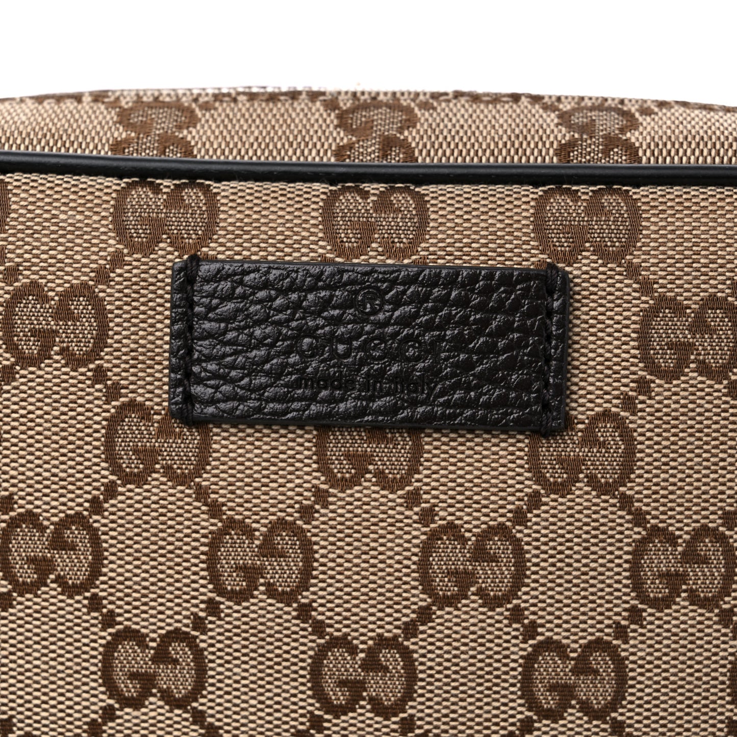 Monogram Dollar Calfskin Belt Bag Beige Ebony Testa di Moro Marrone Scuro