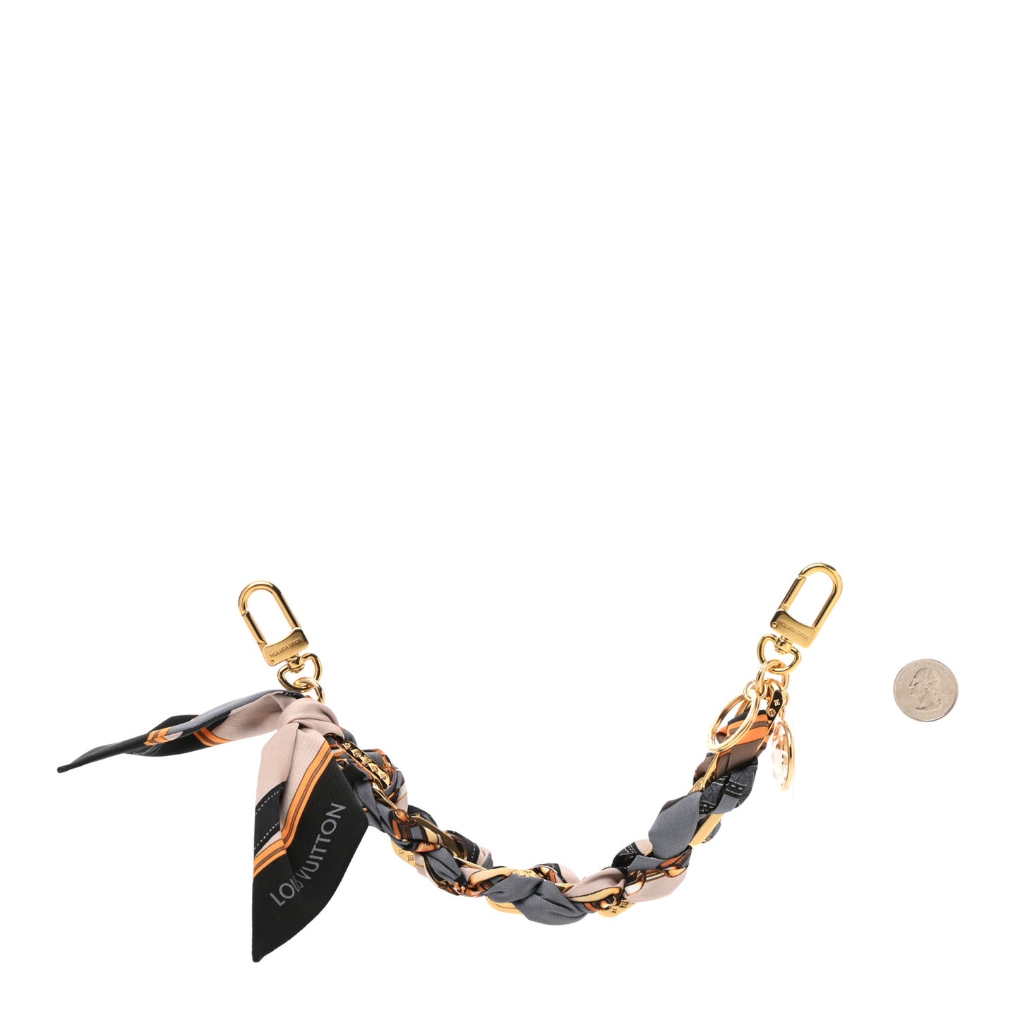 Silk Braided Bag Charm Multicolor