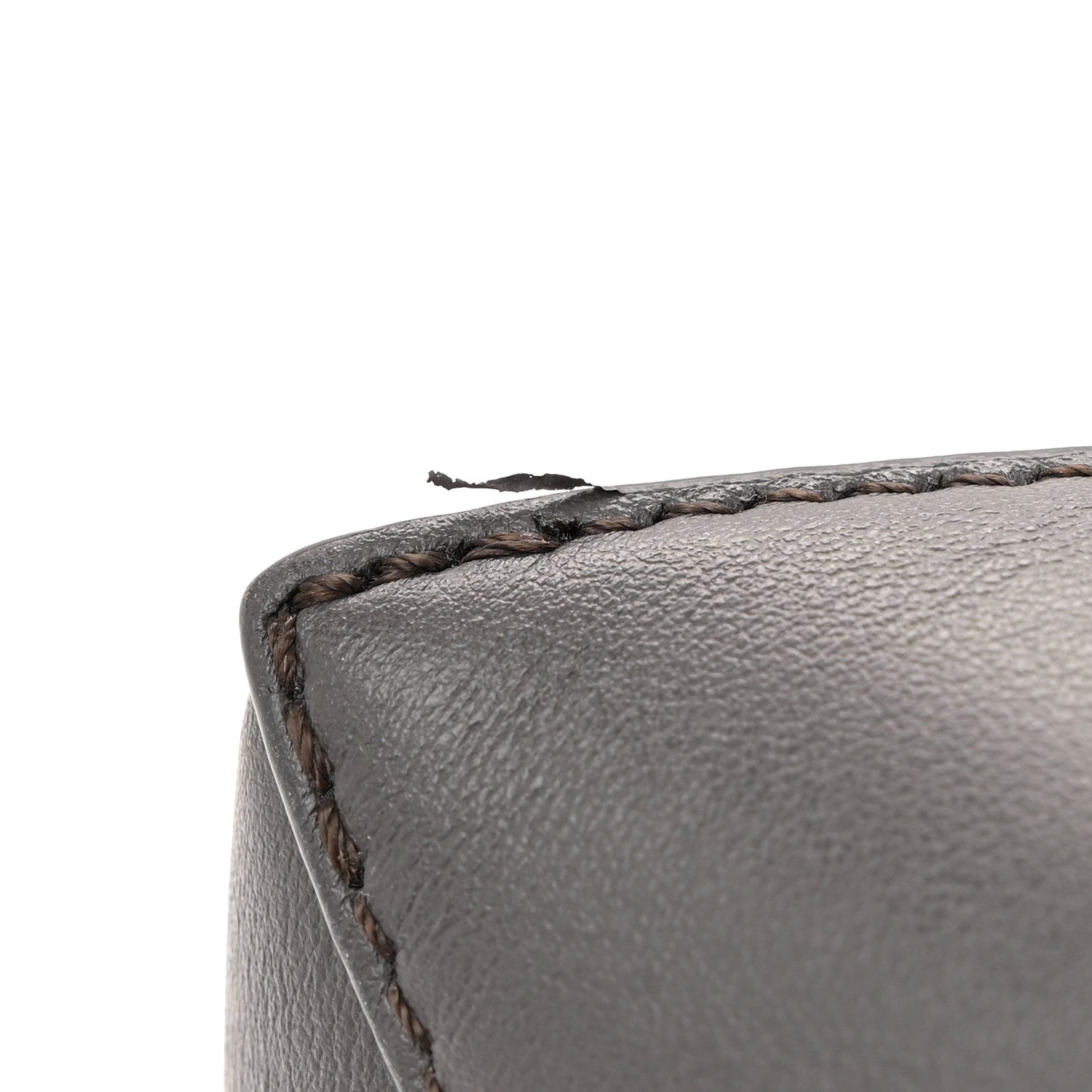 Loewe Shiny Calfskin Mini Puzzle Fold Tote Pearl Grey Dark Grey 11 of 14