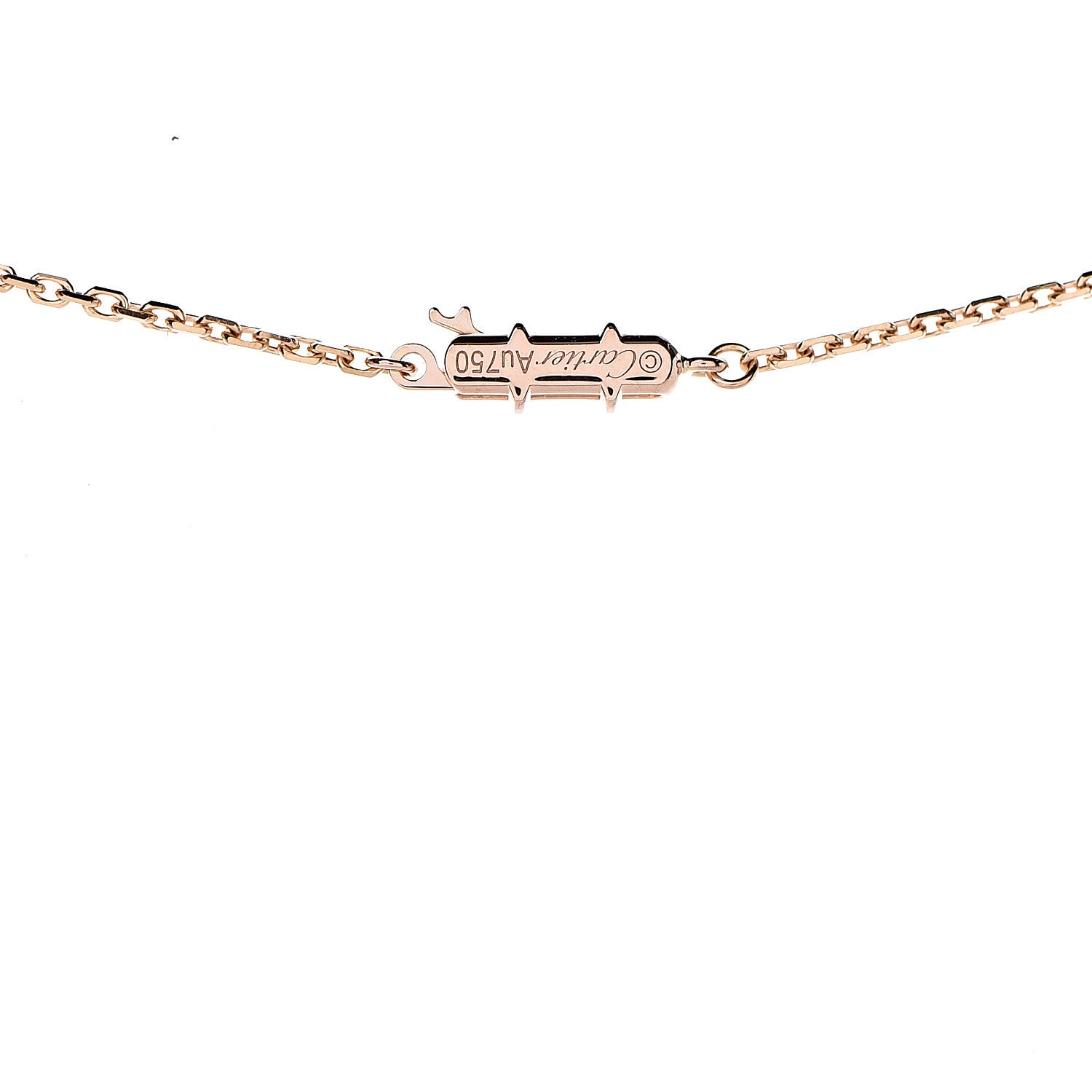 Cartier 18K Pink Gold Diamond Hearts and Symbols Pave Necklace 5 of 6