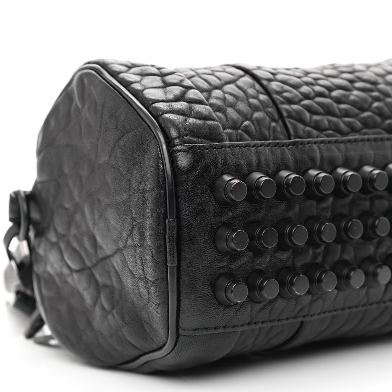 Alexander Wang Pebbled Lambskin Mini Rockie Black Matte Black Hardware 8 of 9