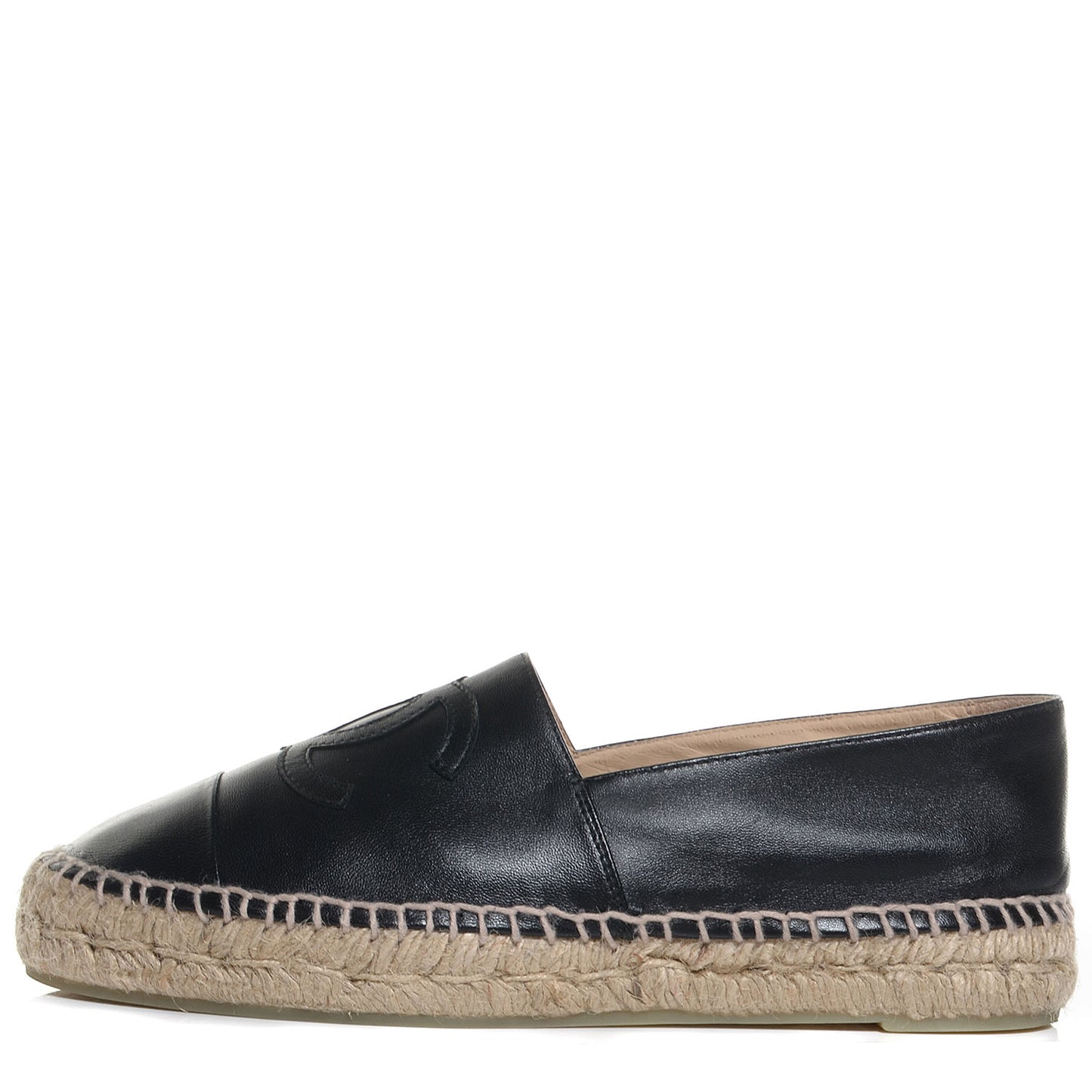 Lambskin CC Espadrilles 39 Black