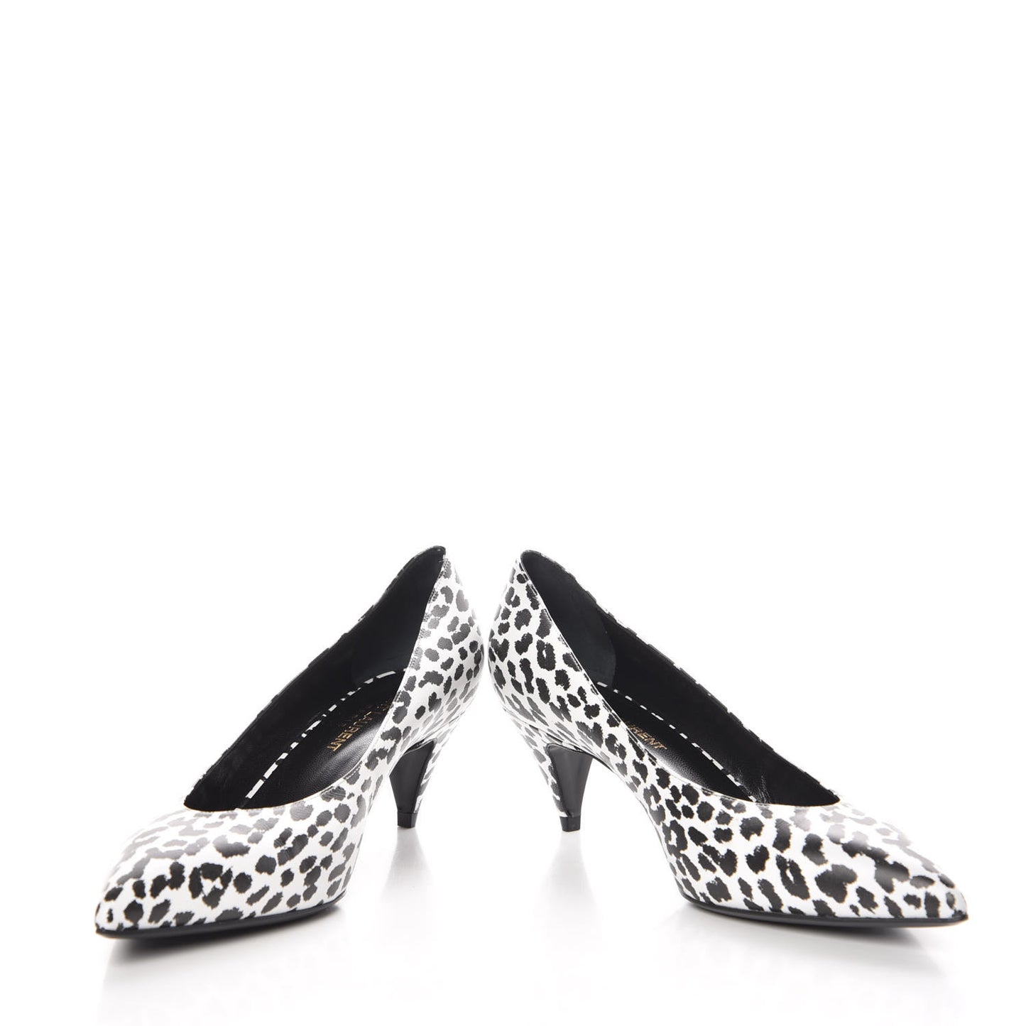 Soft Calfskin Baby Cat Paris 50 Pumps 38.5 Bianco White Black