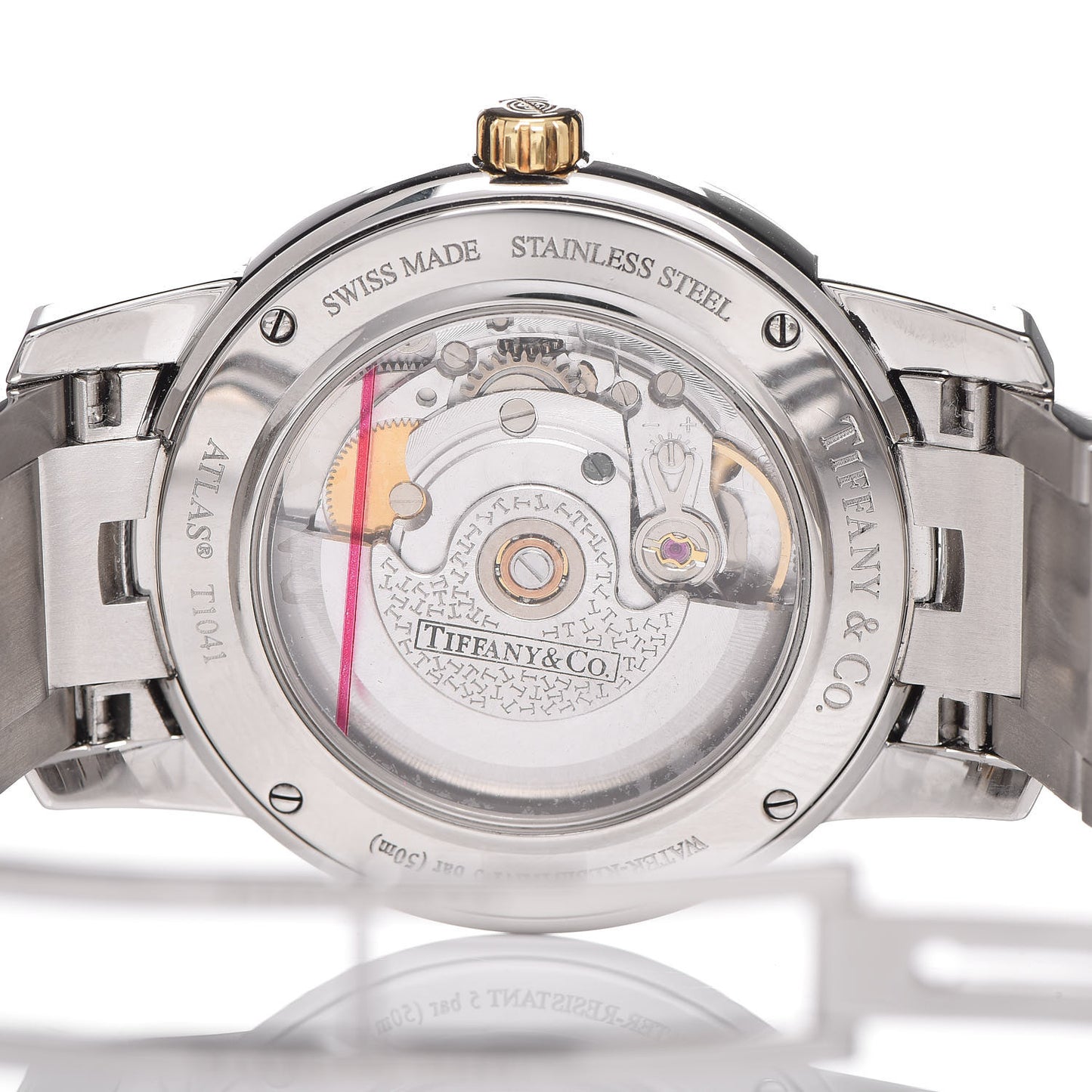 Stainless Steel 18K Yellow Gold 37mm Atlas 3-Hand Automatic Watch