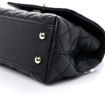 Chanel Caviar Quilted Extra Mini Coco Handle Flap Black 8 of 8