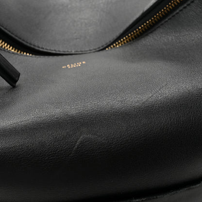 Celine Natural Calfskin Medium Zipped Hobo Black 14 of 18