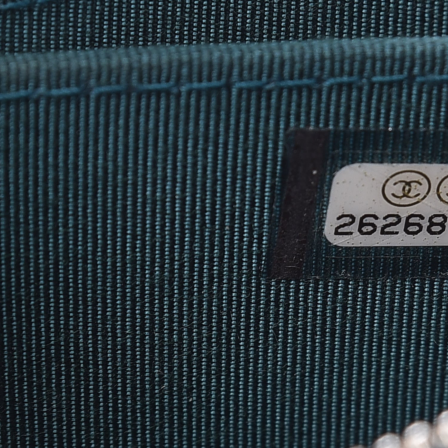 Chanel Caviar Quilted Zip Coin Purse Dark Turquoise 7 of 9