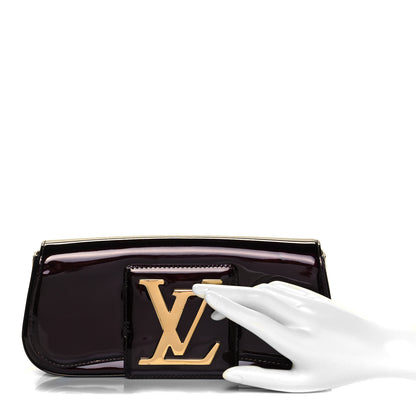 Louis Vuitton Patent Sobe Clutch Amarante 2 of 9