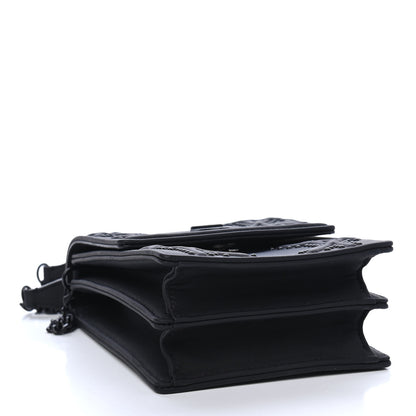 Christian Dior Ultra Matte Calfskin Studded Vertical Diorama Black 3 of 9