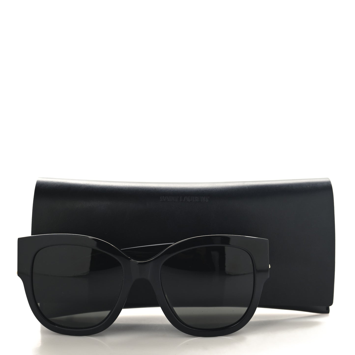 Acetate Cateye Sunglasses SL M95 F Black