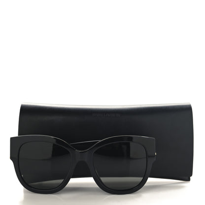 Saint Laurent Acetate Cateye Sunglasses SL M95 F Black 8 of 8