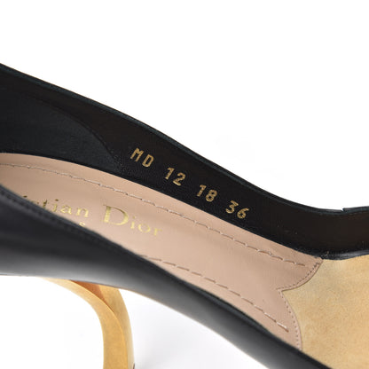 Christian Dior Calfskin D-Sculpture Pumps 36 Black 8 of 19