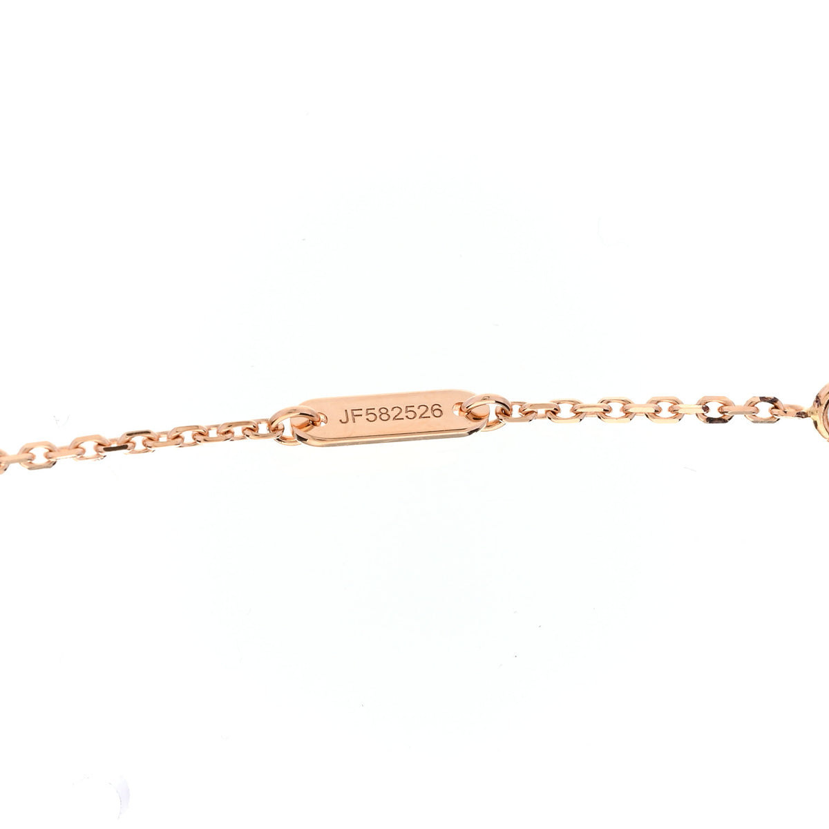 18K Rose Gold Carnelian Sweet Alhambra Heart Pendant Necklace