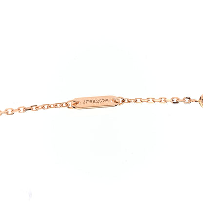 Van Cleef & Arpels 18K Rose Gold Carnelian Sweet Alhambra Heart Pendant Necklace 4 of 6