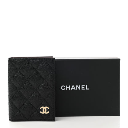 Chanel Caviar Quilted Card Holder Wallet Black 9 of 9