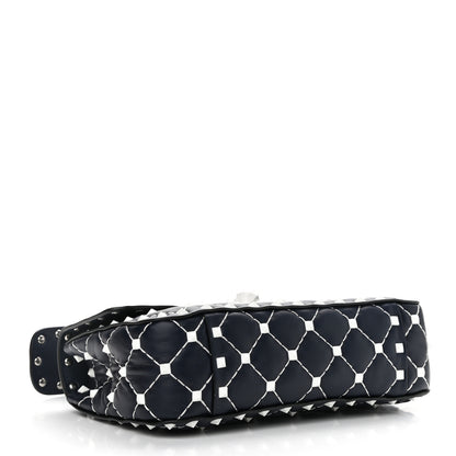 Valentino Garavani Nappa Small Free Rockstud Spike Shoulder Bag Marine 3 of 9