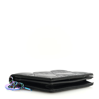 Christian Dior Lambskin Cannage Small Lady Dior Flap Card Holder Black 4 of 6
