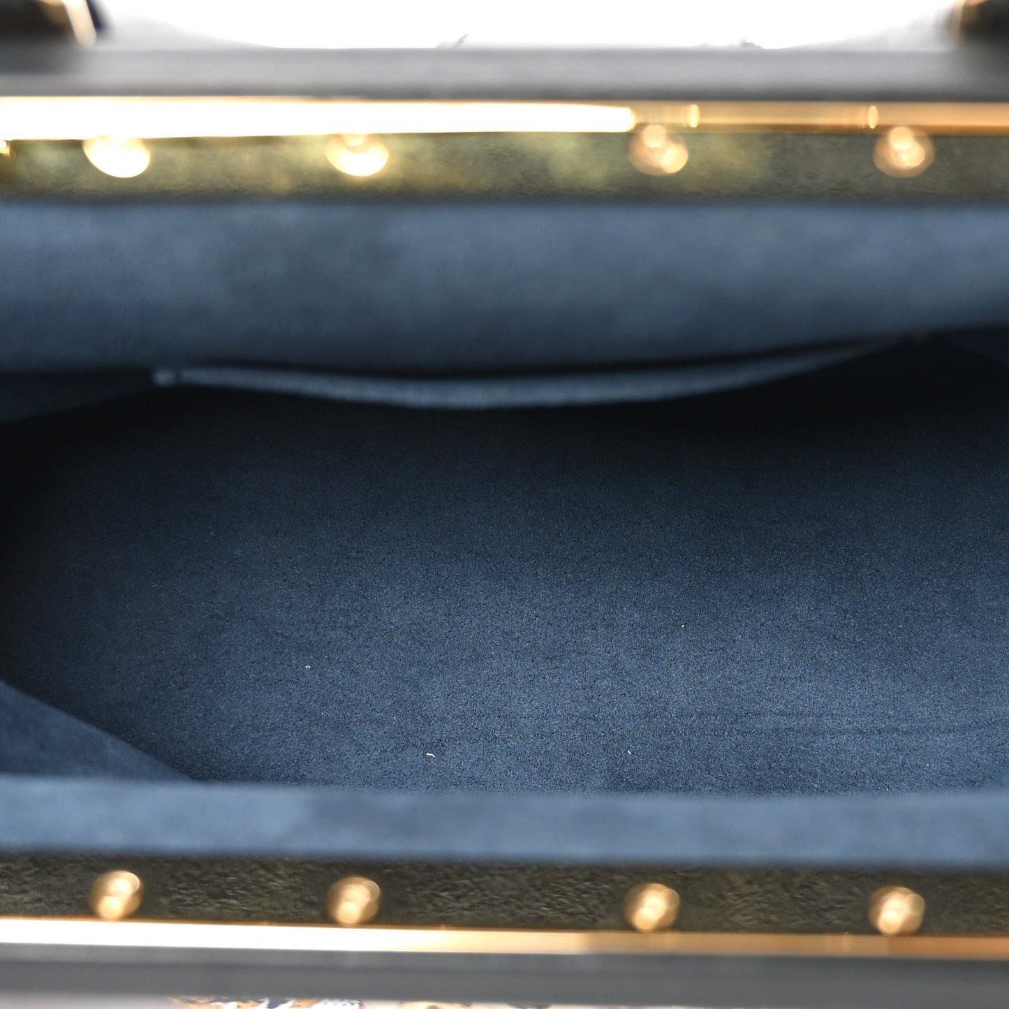 Calfskin Monogram Sequin LV Cafe Clutch Multicolor