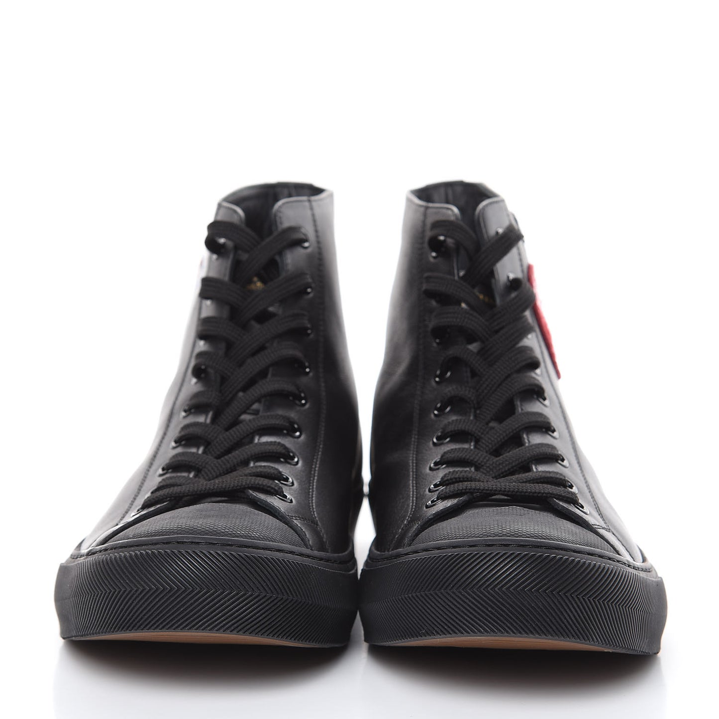 Calfskin LV League Tattoo Sneaker Boots 8 Black