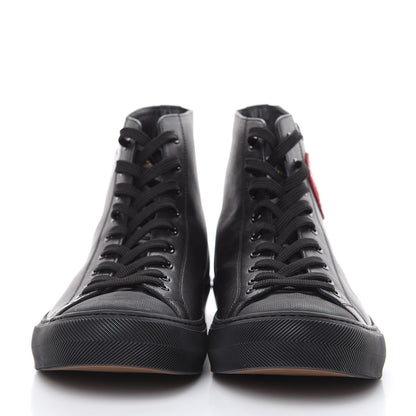 Louis Vuitton Calfskin LV League Tattoo Sneaker Boots 8 Black 2 of 10