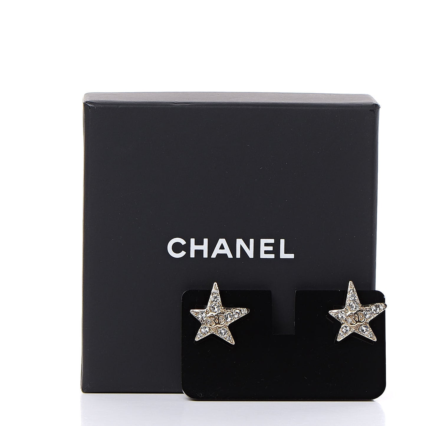 Swarovski Crystal CC Star Earphone Charms Gold
