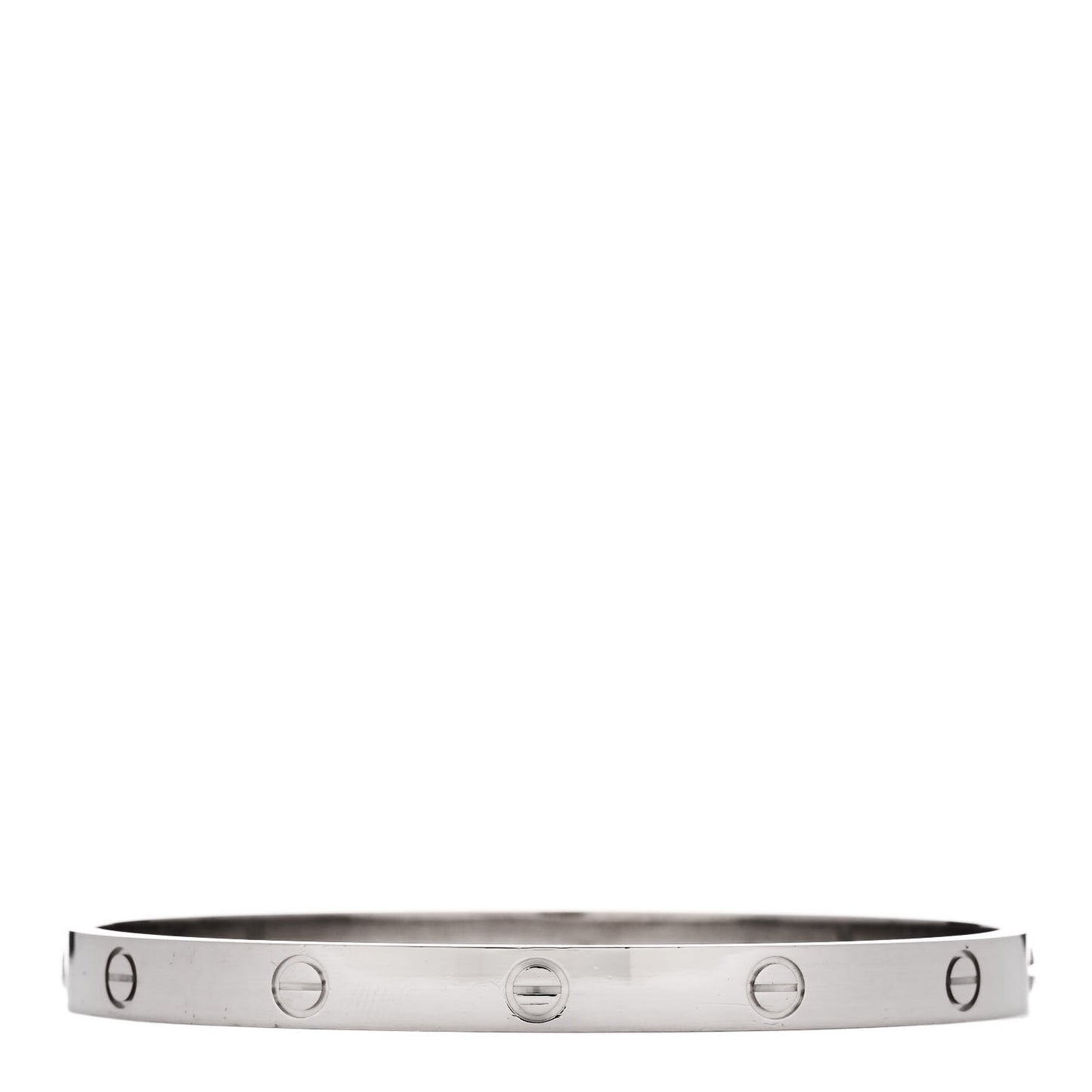 18K White Gold LOVE Bracelet 20