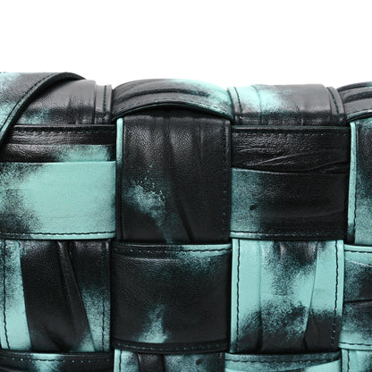 Bottega Veneta Foulard Tie Dye Maxi Intrecciato Padded Cassette Crossbody Bag Celadon Inkwell 9 of 14