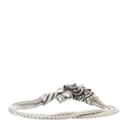 John Hardy Sterling Silver Blue Sapphire Naga Dragon Multi Strand Bracelet 2 of 3