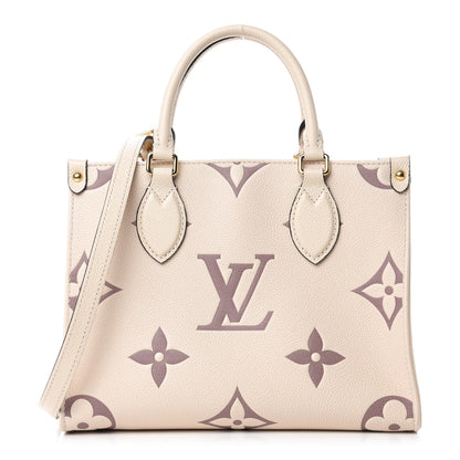 Louis Vuitton Empreinte Monogram Giant Onthego PM Creme Bois De Rose 1 of 10