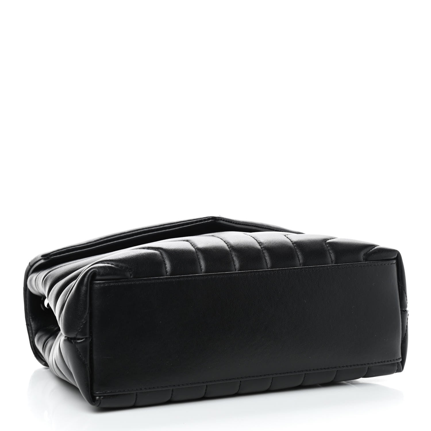 Saint Laurent Calfskin Y Quilted Monogram Small Loulou Chain Satchel Black 4 of 10