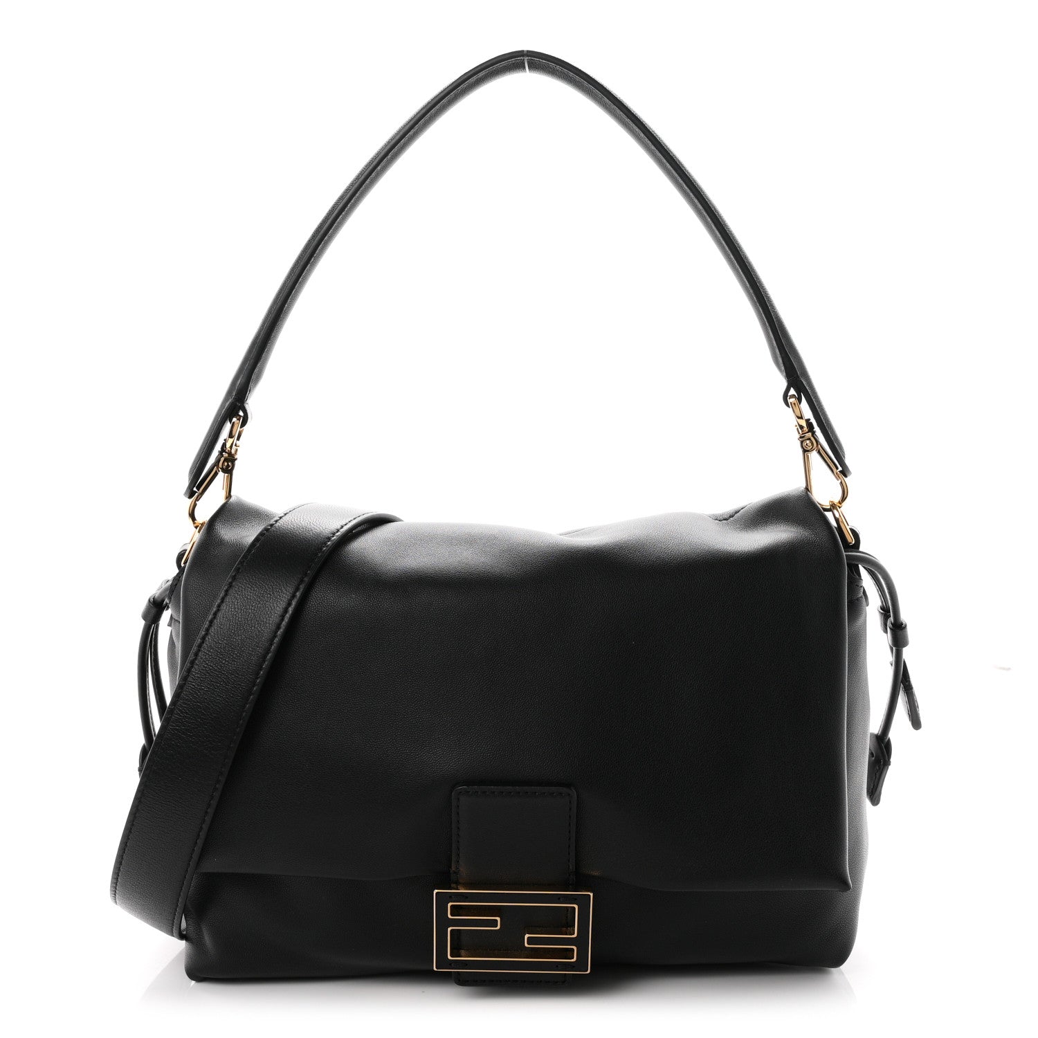 Fendi Nappa Medium Mamma Baguette Black 1 of 10