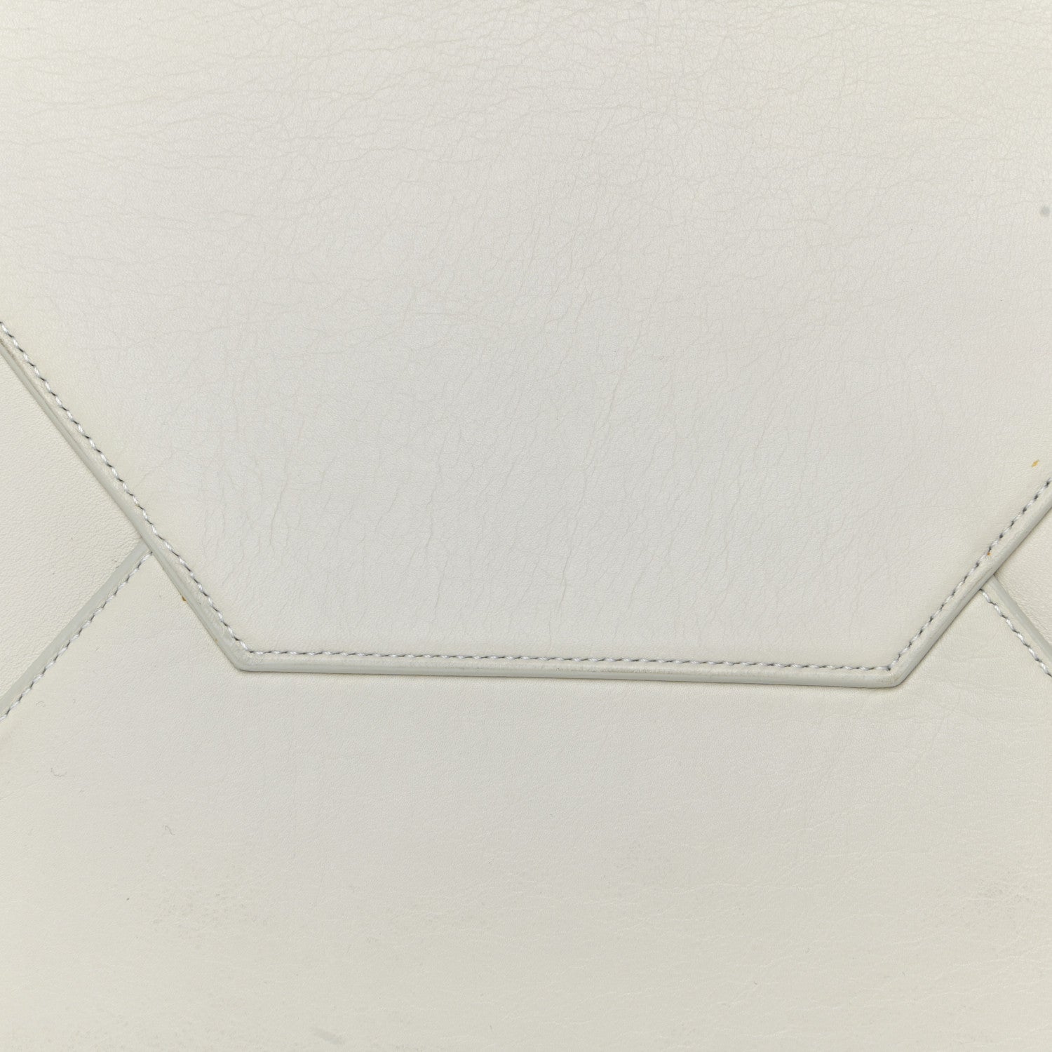 Celine Calfskin Clasp Horizontal Cabas White 15 of 20