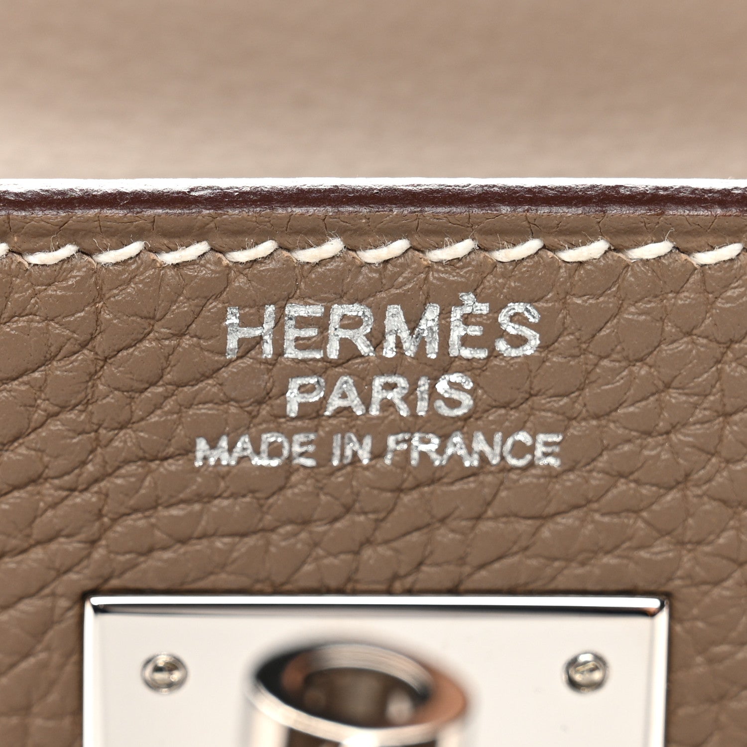 Hermes Togo Kelly Retourne 32 Etoupe 6 of 11