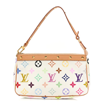 Louis Vuitton Monogram Multicolor Pochette Accessories White 1 of 13
