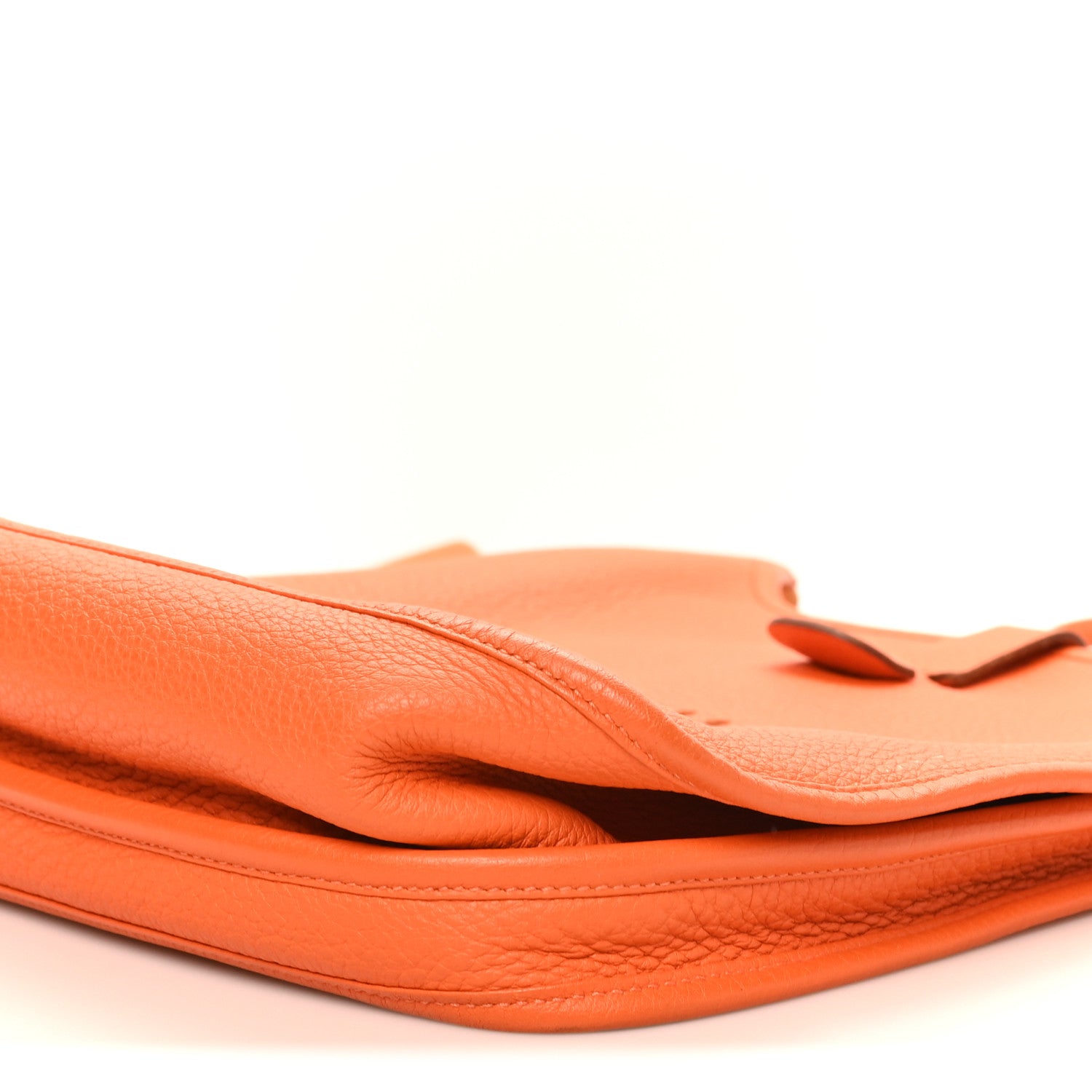 Hermes Taurillon Clemence Evelyne III GM Orange 10 of 10
