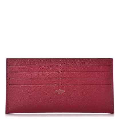 Louis Vuitton Calfskin Felicie Card Holder Insert Fuchsia 1 of 6